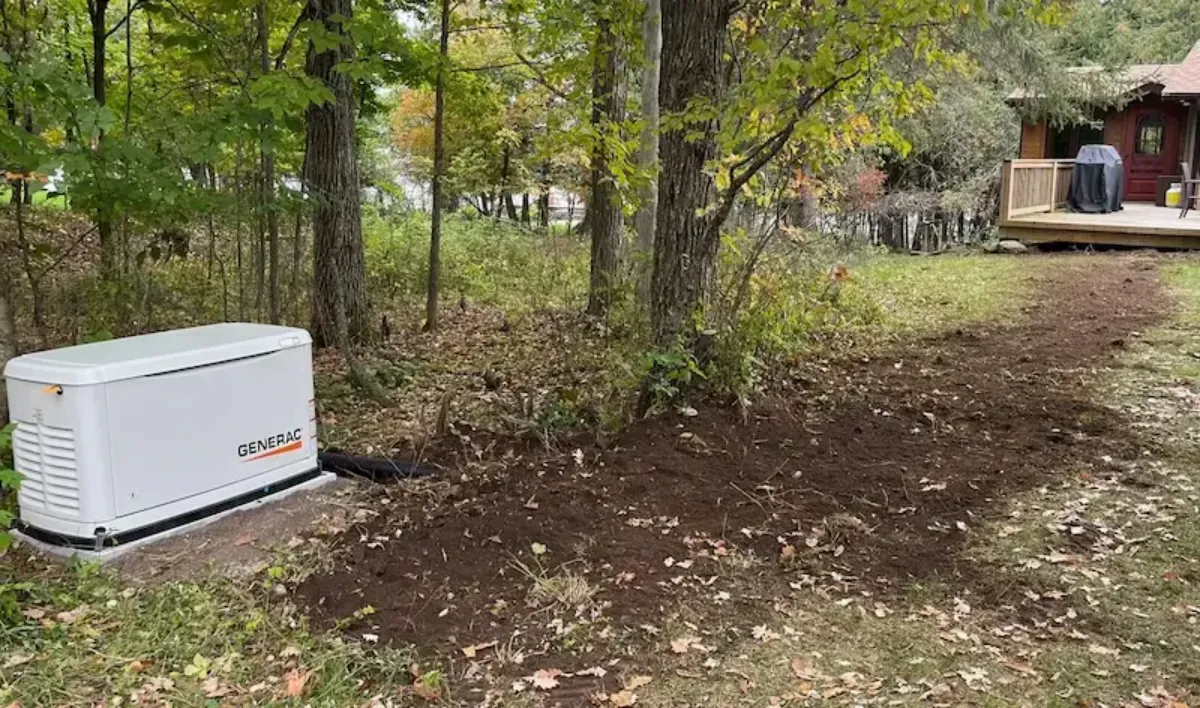 Rural GenerLink installation in Kawartha Lakes